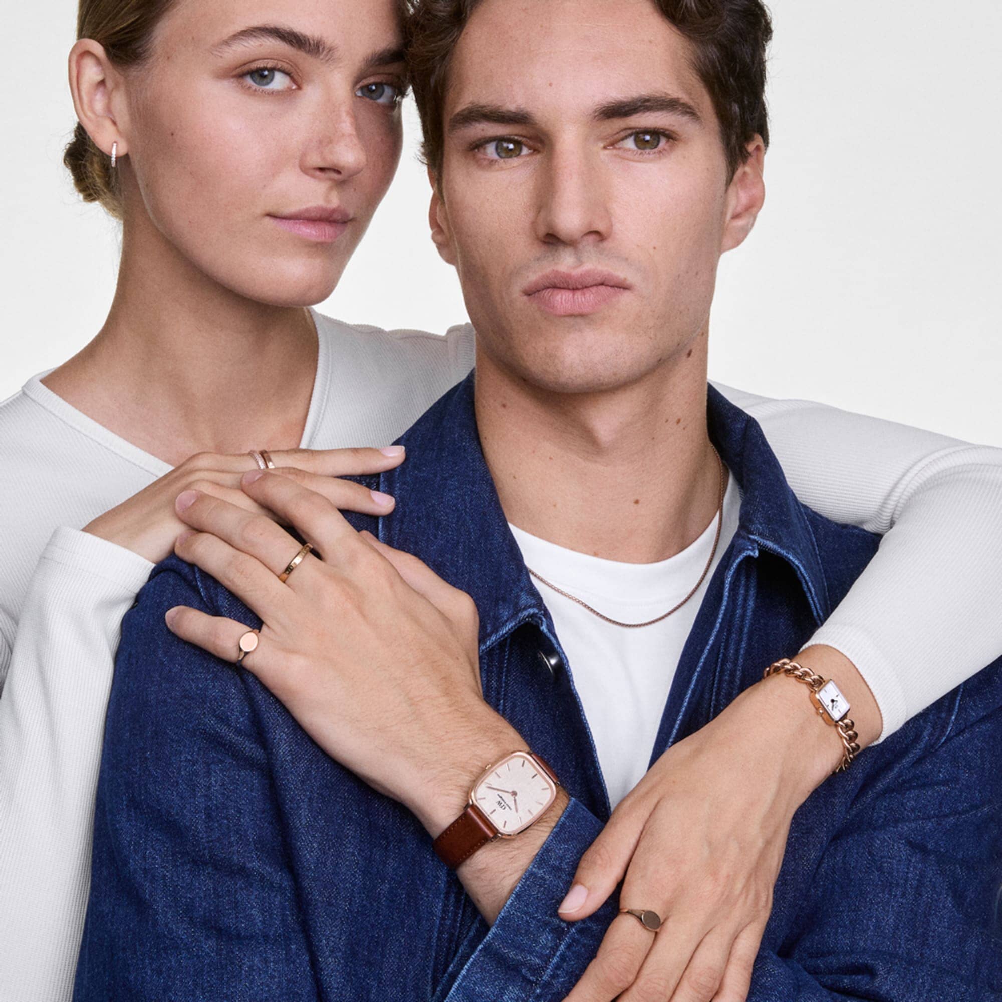 Daniel Wellington Marlon St Mawes Linen Rose Gold Watch Watches Daniel Wellington 