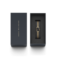 Daniel Wellington Quadro Mini Evergold Onyx Watch Watches Daniel Wellington 