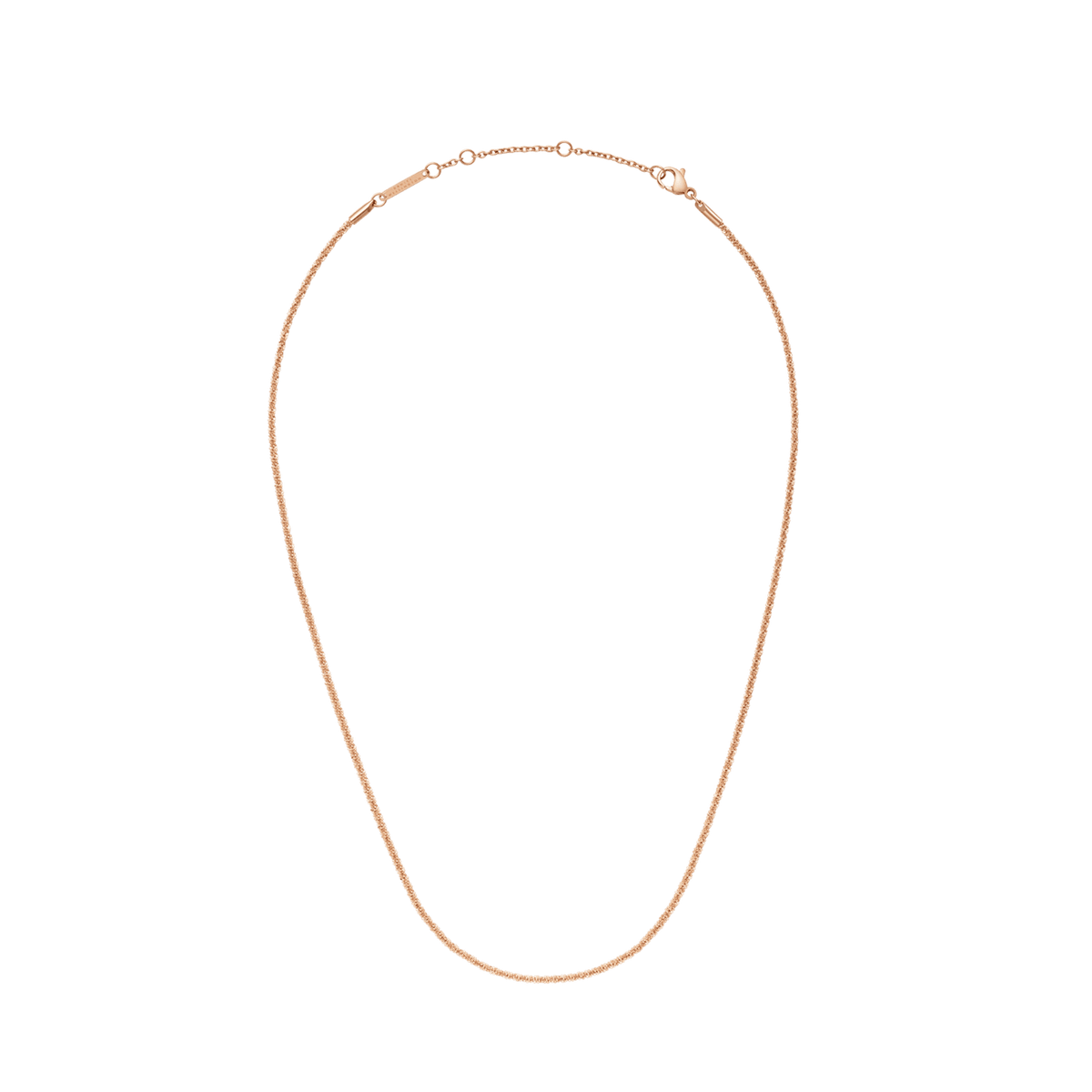 Daniel Wellington Elan Twisted Chain Necklace Long Rose Gold Necklaces Daniel Wellington 
