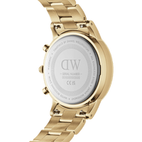 Daniel Wellington Iconic Chronograph 42 Link Gold & White Sunray Watch Watches Daniel Wellington 