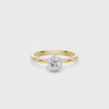 1.00ct Laboratory Grown Diamond Solitaire Ring in 18ct Yellow Gold and 18ct White Gold