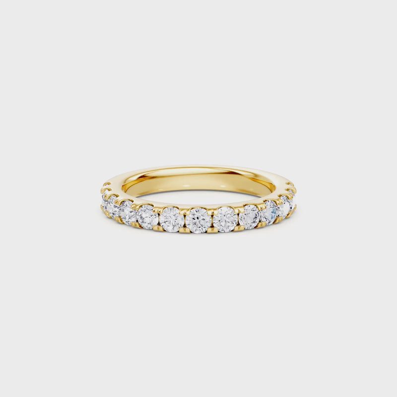 Anniversary Ring with 1.00ct of Laboratory Grown Diamonds in 18ct Yellow Gold