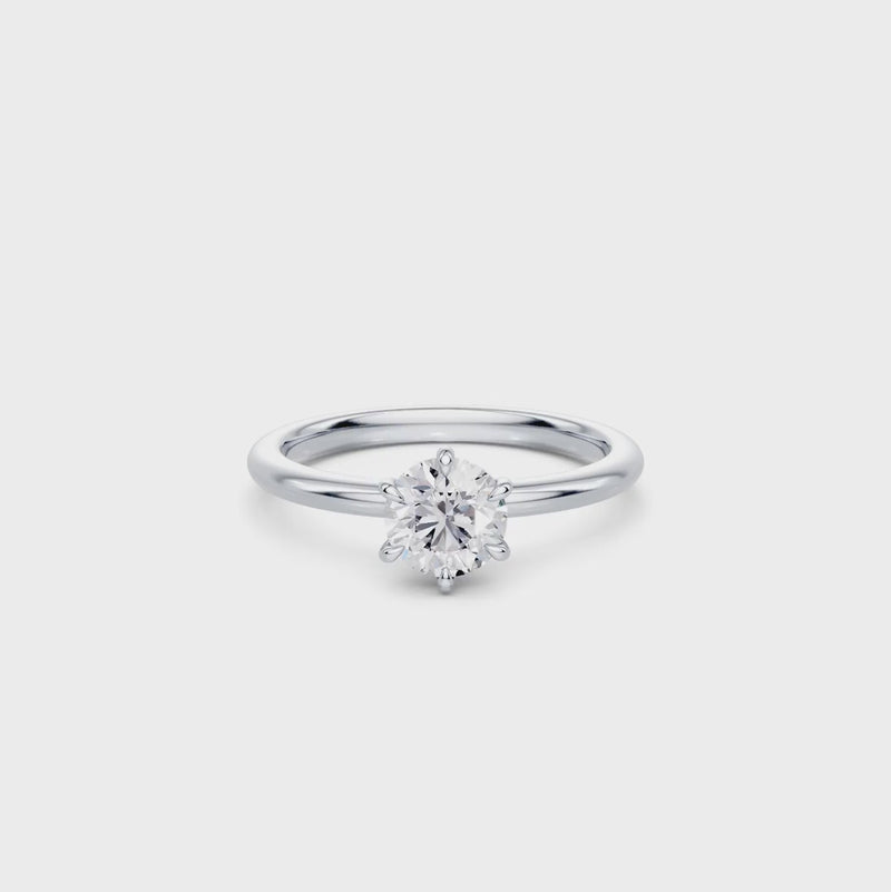 1.00ct Laboratory Grown Diamond Solitaire Ring in 18kt White Gold