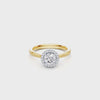 Solitaire Ring with 1.20ct of Laboratory Grown Diamonds in 18ct Yellow and White Gold