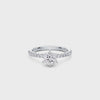 Solitaire Ring with 1.25ct of Laboratory Grown Diamonds in 18ct White Gold