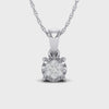 9ct White Gold Diamond Set Miracle Necklace