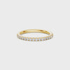 Anniversary Ring with 1/4ct of Laboratory Grown Diamonds in 18ct Yellow Gold