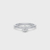 1/2ct Laboratory Grown Diamond Solitaire Ring in 18ct White Gold