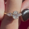 3 Stone Oval Ring with 2.00ct of Laboratory Grown Diamonds in 9ct Yellow Gold