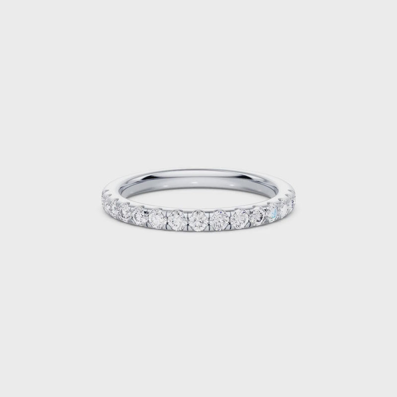 Anniversary Ring with 1/2ct of Laboratory Grown Diamonds in 18ct White Gold