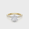 Solitaire Ring with 1.75ct of Laboratory Grown Diamonds in 18kt Yellow and White Gold