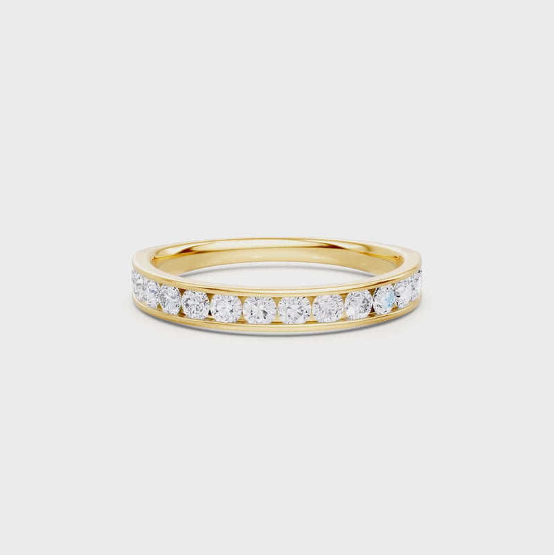 Anniversary Ring with 1/2ct of Laboratory Grown Diamonds in 18ct Yellow Gold
