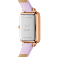 Daniel Wellington Quadro Purple Leather & Rose Gold Mother of Pearl Watch Watches Daniel Wellington 