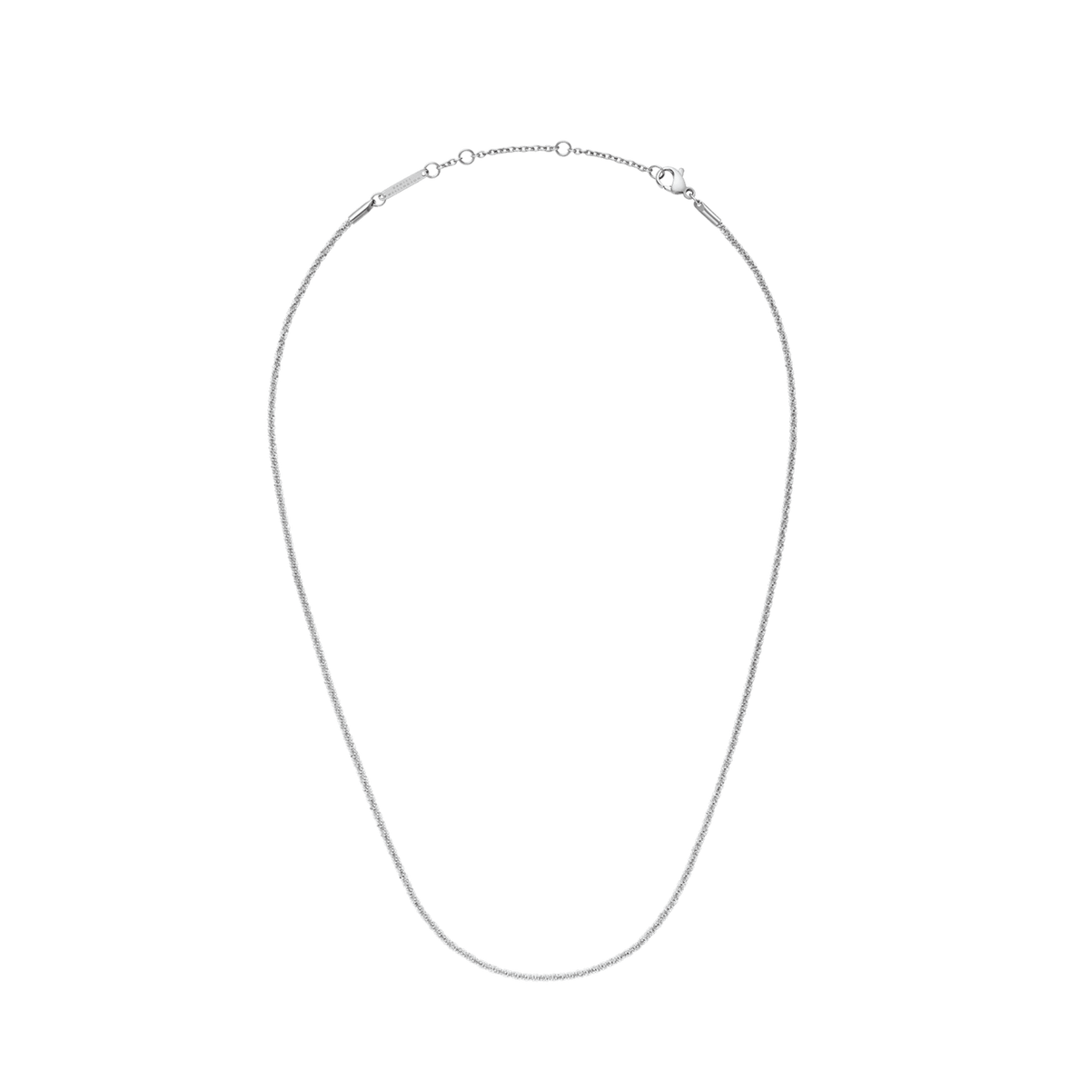 Daniel Wellington Elan Twisted Chain Necklace Long Silver Necklaces Daniel Wellington 