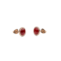 Daniel Wellington Audrey Earrings Red Agathe Rose Gold Earrings Daniel Wellington 