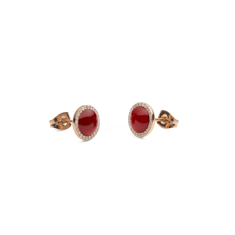 Daniel Wellington Audrey Earrings Red Agathe Rose Gold Earrings Daniel Wellington 
