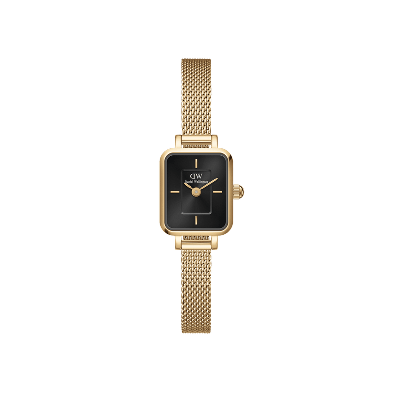 Daniel Wellington Quadro Mini Evergold Onyx Watch Watches Daniel Wellington 