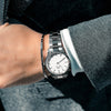 Daniel Wellington Iconic Link 36 Silver & White Watch Watches Daniel Wellington 