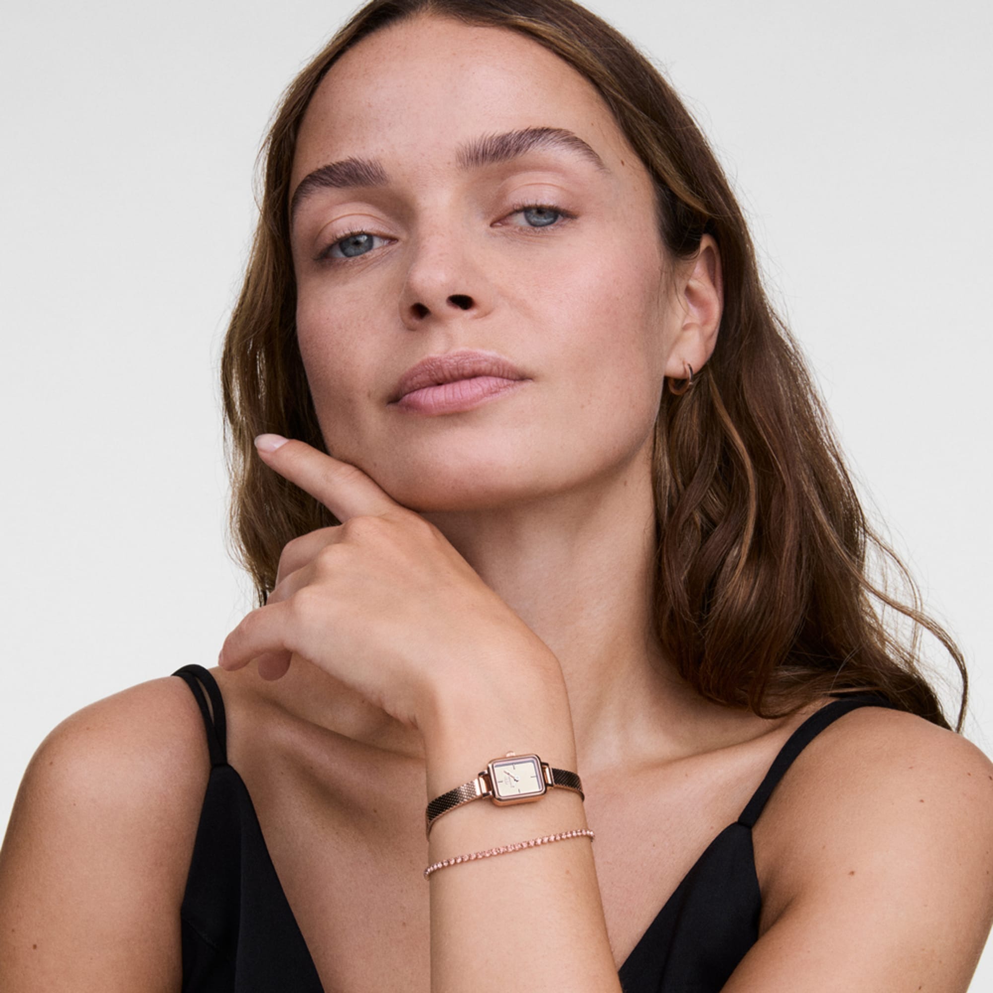 Daniel Wellington Quadro Mini Reflection Rose Gold Watch Watches Daniel Wellington 