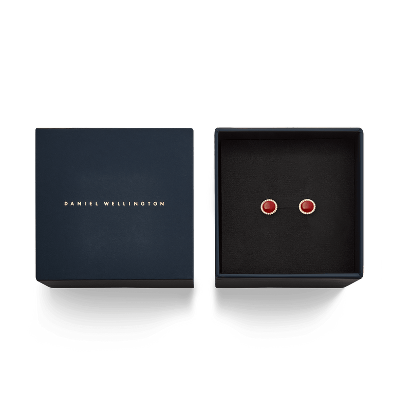 Daniel Wellington Audrey Earrings Red Agathe Rose Gold Earrings Daniel Wellington 