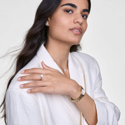 Daniel Wellington Audrey Earrings Mother of Pearl Gold Earrings Daniel Wellington 