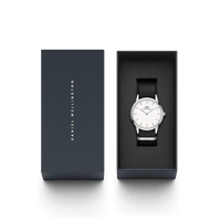 Daniel Wellington Iconic 40mm Nato Silver & White Watches Daniel Wellington 