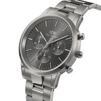 Daniel Wellington Iconic Chronograph 42 Link Anthracite-Grey Sunray Watch Watches Daniel Wellington 