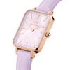 Daniel Wellington Quadro Purple Leather & Rose Gold Mother of Pearl Watch Watches Daniel Wellington 