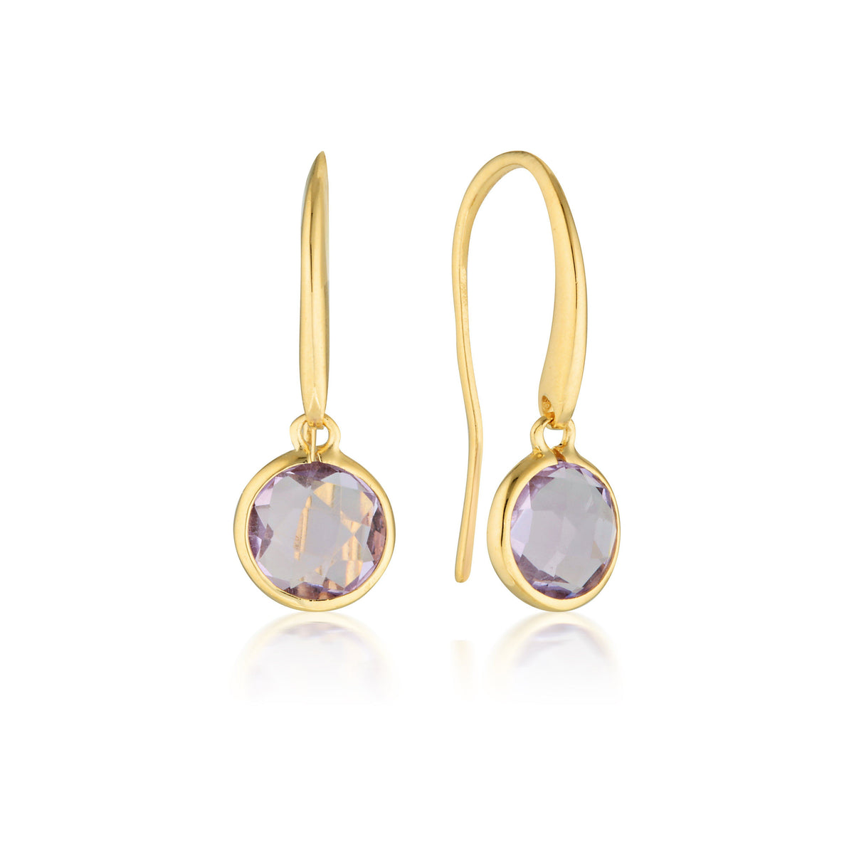 Georgini Lucent Amethyst Hook Earring Small Bevilles Jewellers 