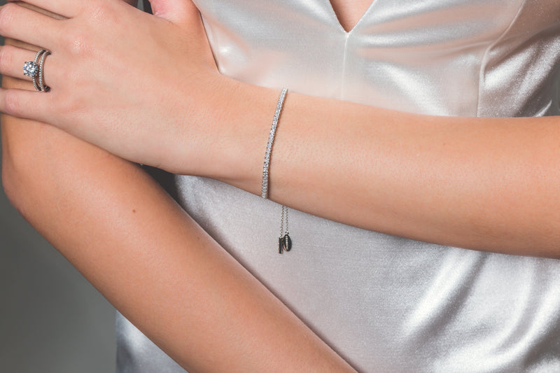 GEORGINI ICONIC BRIDAL ANNE BAND SILVER Bevilles Jewellers 