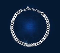 Chiara Ferragni Chain Collection Big Chain White Stone Necklace Bevilles Jewellers 