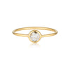 Georgini - Eos Yellow Gold White Topaz Ring Bevilles Jewellers 8 