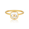 Georgini - Doros Yellow Gold White Topaz Ring Bevilles Jewellers 8 