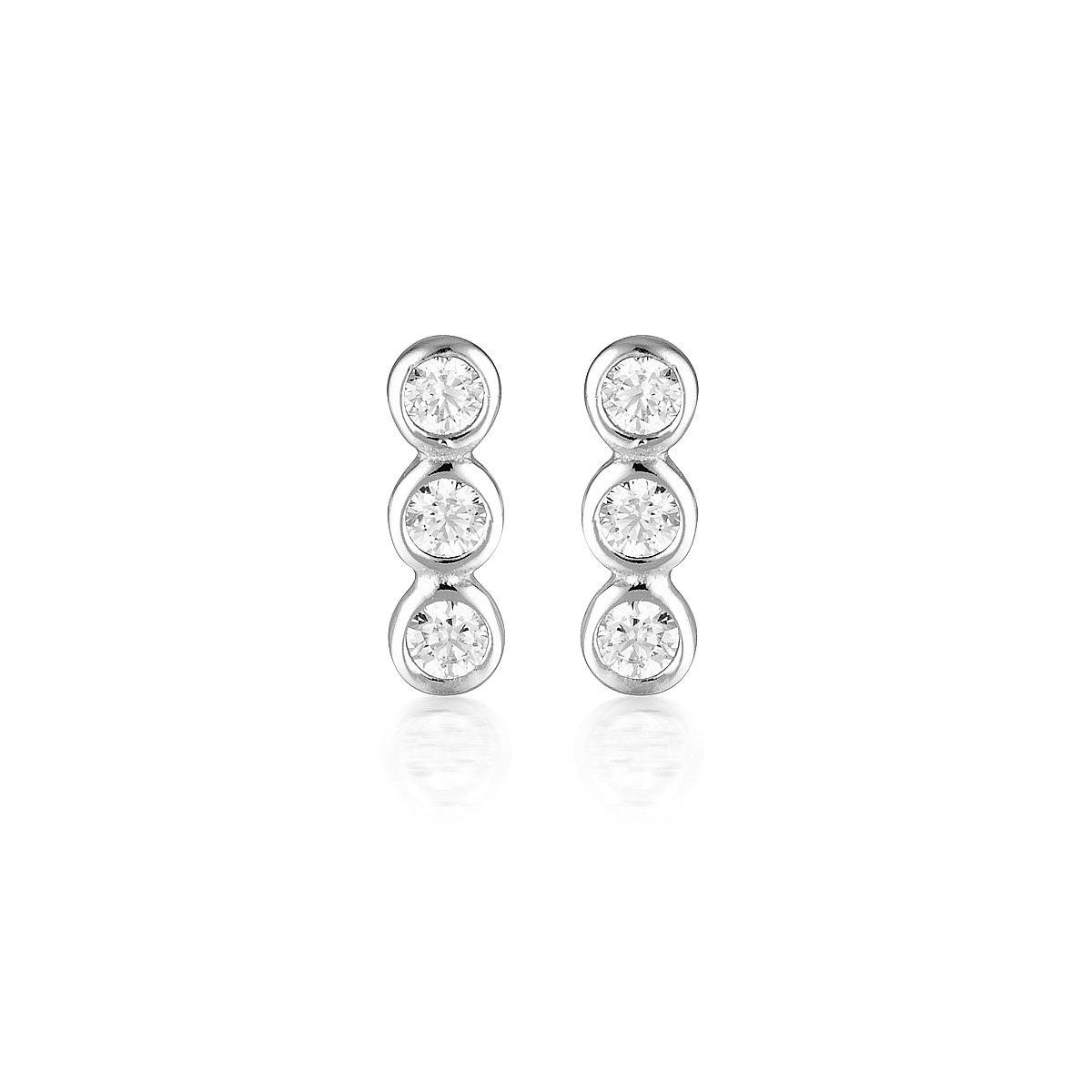 Georgini Silver Trio Stud Earring Bevilles Jewellers 