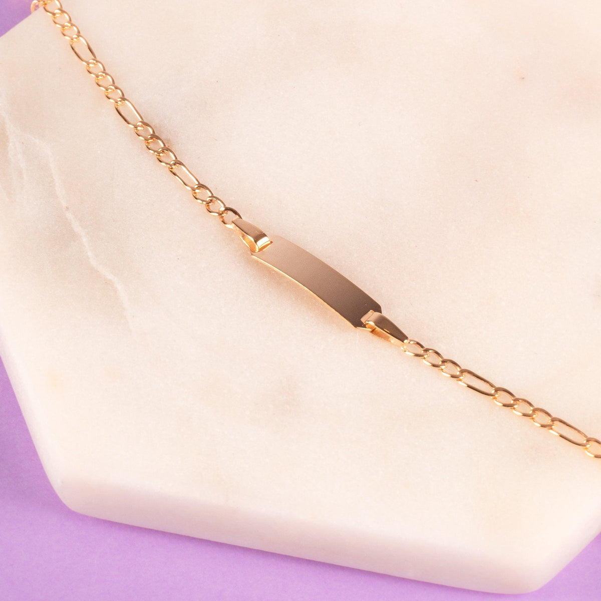 Children's 9ct Yellow Gold ID Bracelet Bracelets Bevilles 