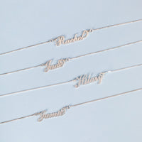 Sterling Silver Personalised Name Necklace Necklaces Bevilles 