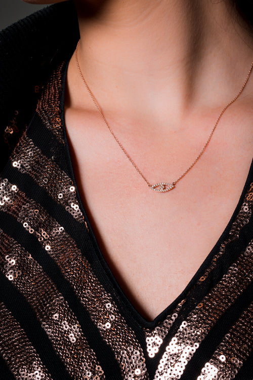 Georgini Rock Star Evil Eye Rose Gold Pendant Georgini 