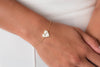 GEORGINI REFLECTION ENAMEL LOVE HEART BRACELET GOLD Georgini 