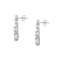 Chiara Ferragni Diamond Heart White Tri-stone Earrings Bevilles Jewellers 