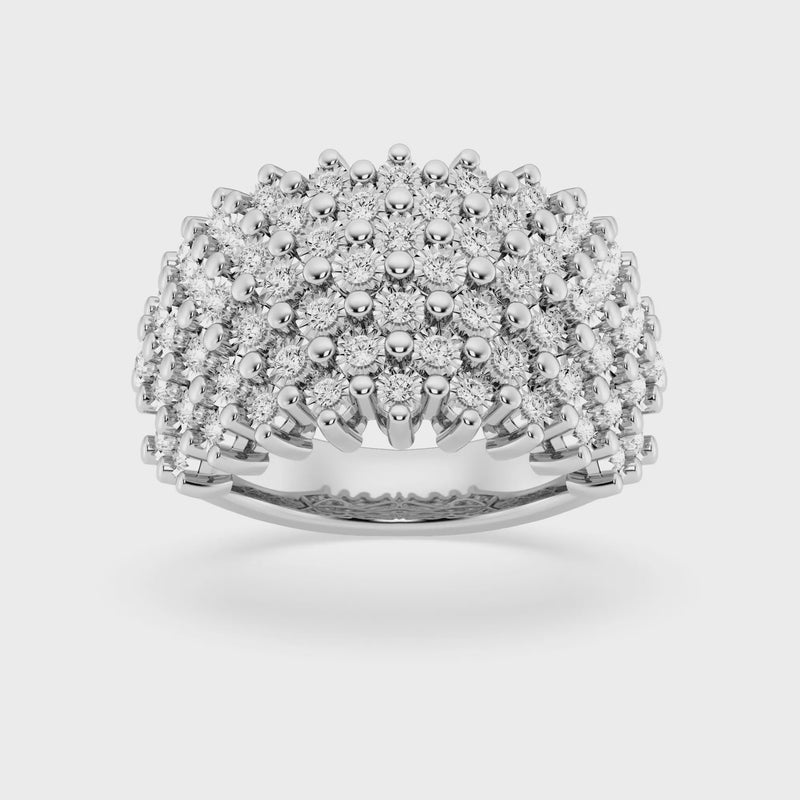 Sterling Silver 0.40ct Diamond Dress Ring