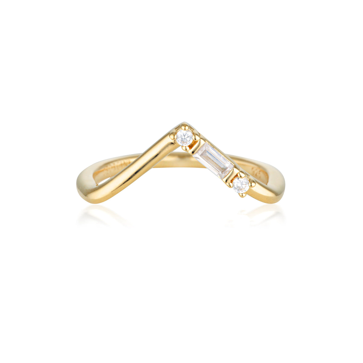 GEORGINI THE LAYERED EDIT TIGA RING GOLD Bevilles Jewellers 