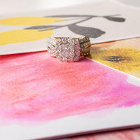 Square Mirage Ring with 1.50ct of Diamonds in 18ct Yellow Gold Rings Bevilles 