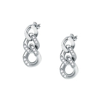 Chiara Ferragni Chain Collection Silver Earrings Bevilles Jewellers 