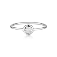 Georgini - Eos Sterling Silver White Topaz Ring Bevilles Jewellers 6 