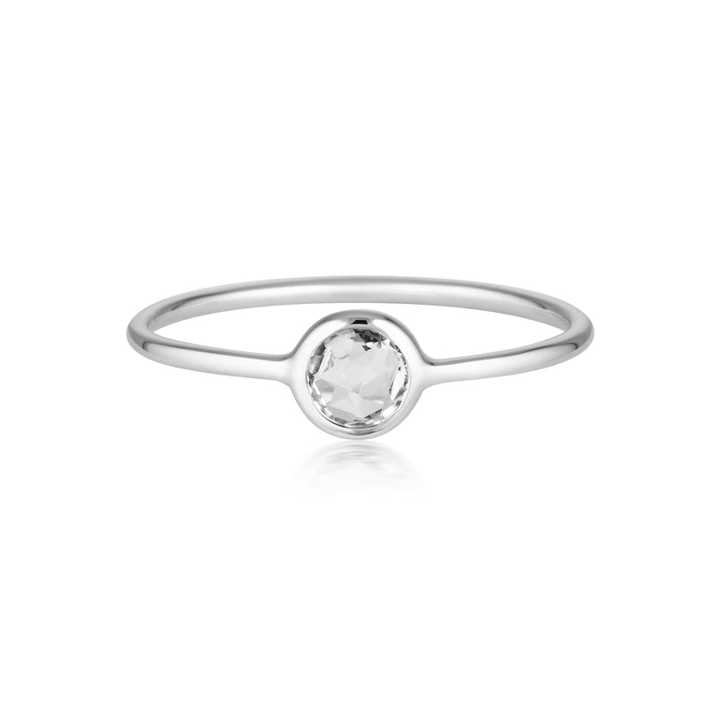 Georgini - Eos Sterling Silver White Topaz Ring Bevilles Jewellers 8 