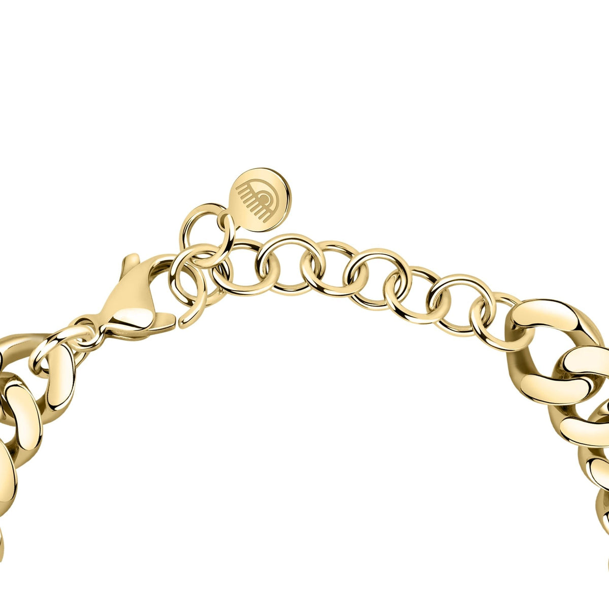 Chiara Ferragni Chain Collection Pink Stone Gold Bracelet Bevilles Jewellers 