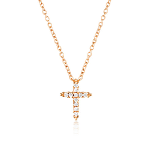 Georgini Rock Star Cross Rose Gold Pendant Georgini 