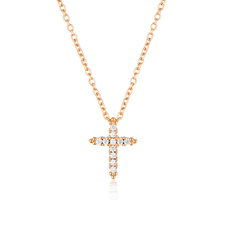 Georgini Rock Star Cross Rose Gold Pendant Georgini 