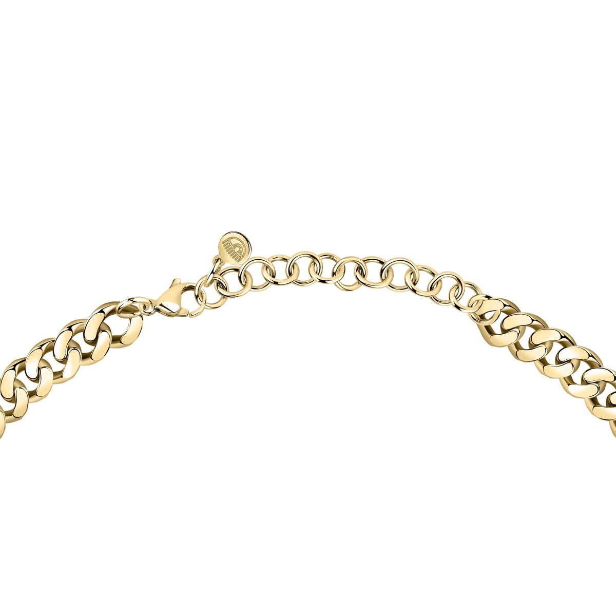 Chiara Ferragni Chain Collection Pink Stone Gold Necklace Bevilles Jewellers 