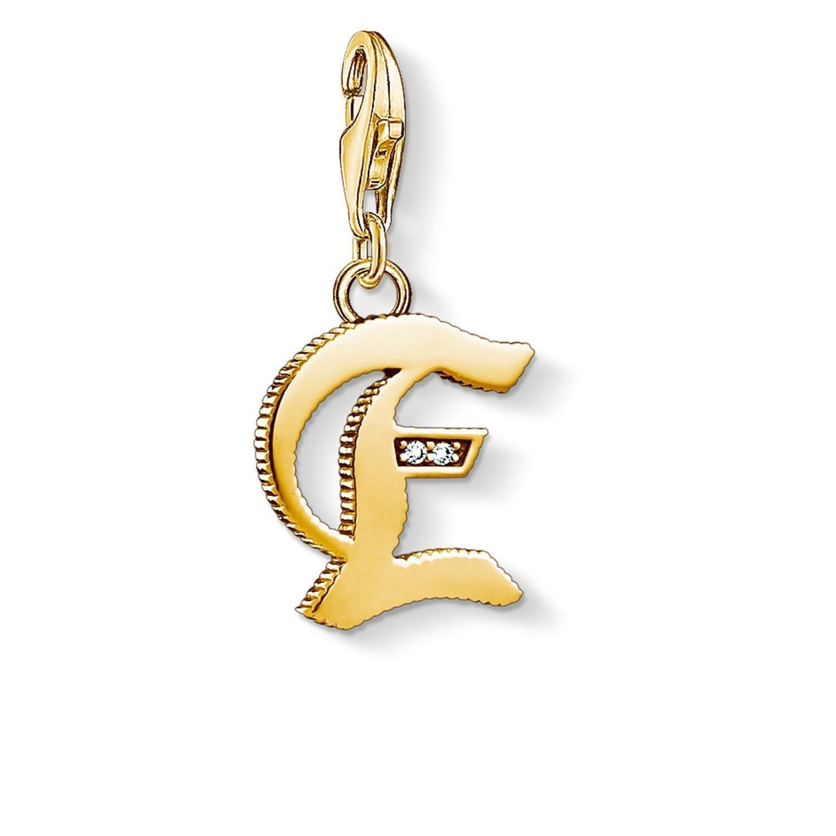 Thomas Sabo Charm Pendant "Letter E Gold" Bracelets Thomas Sabo 
